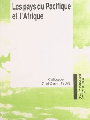 cover image of Les pays du Pacifique et l'Afrique